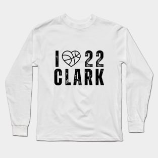 I love 22 Clark Jersey Number 22 black Long Sleeve T-Shirt